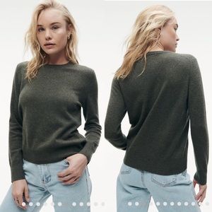 COPY - NAADAM The Essential $75 Cashmere Sweater Womens Medium in Olive